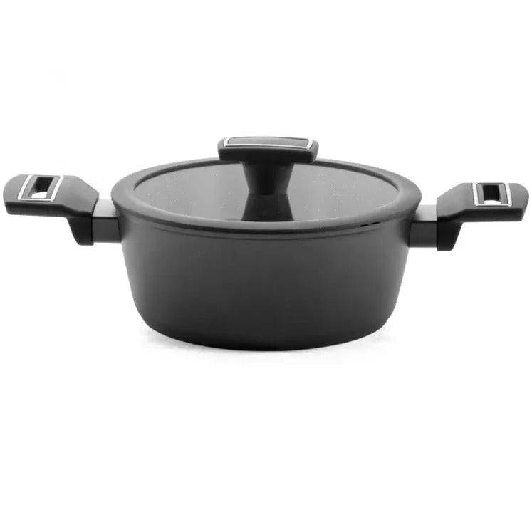 Jogo de Panelas Brinox Cerâmico 5 Peças Carbon Ceramic Life Indução