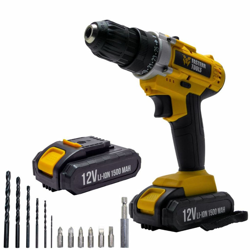 Furadeira e Parafusadeira FST009 3/8 12V  - Fasterr