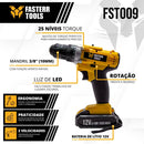 Furadeira e Parafusadeira FST009 3/8 12V  - Fasterr